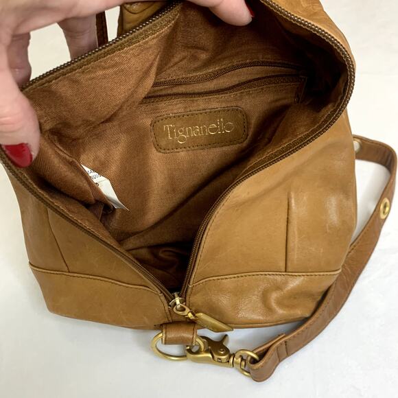 Tignanello Tan Leather Sling Bag - Picture 14 of 15